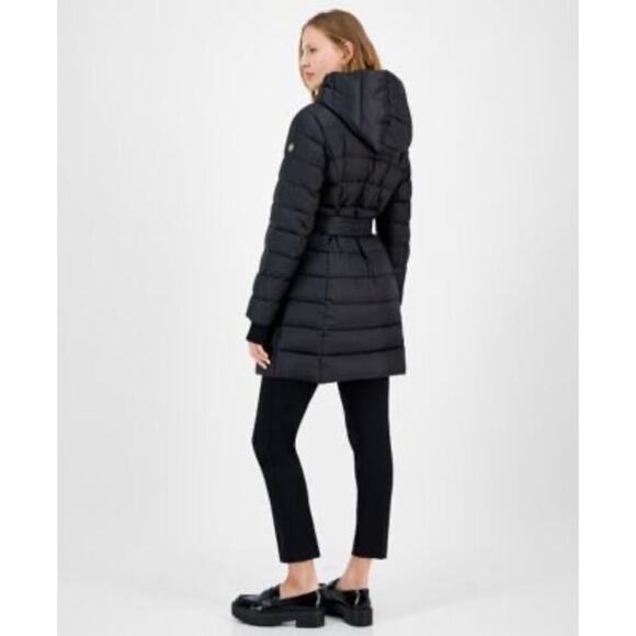 MICHAEL Michael Kors
Women's Belted Hooded Puffer Coat, Created for Macy's S - Picture 1 of 6